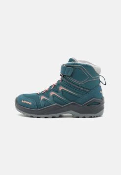 Lowa MADDOX WARM GTX MID UNISEX - Snowboot/Winterstiefel - Petrol/rose