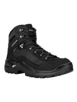 Lowa Leder-Trekkingschuhe "Renegade GTX Mid" In Schwarz