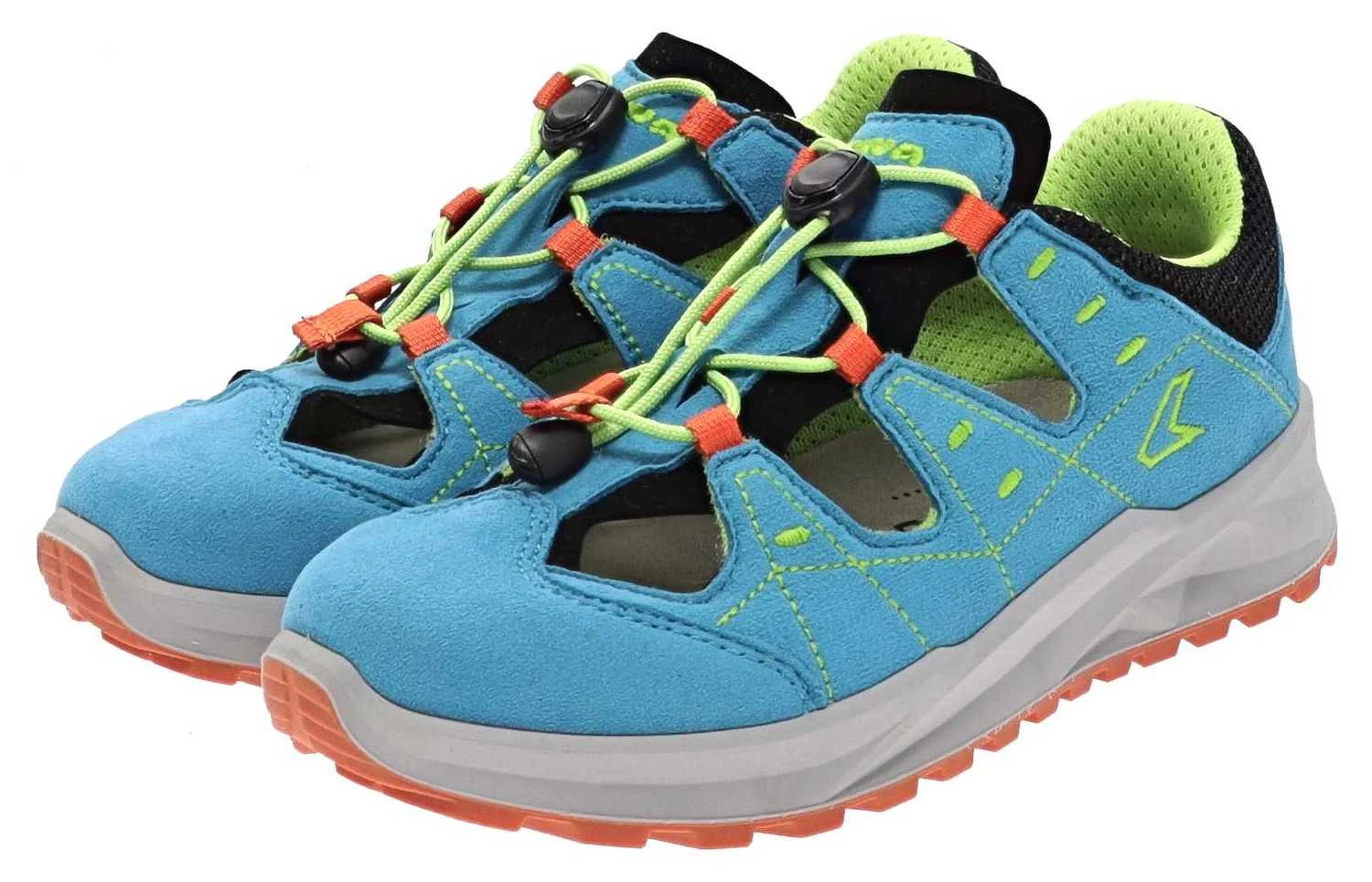 Lowa Outdooorsandale ARIOSO Junior In Türkis/Limone – Bild 3