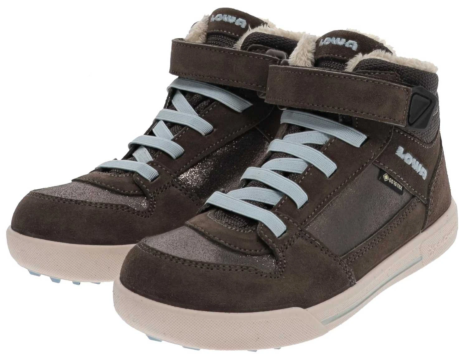 Lowa Wanderschuhe LARA II GTX Kinder Wanderschuhe In Stein/Eisblau – Bild 3